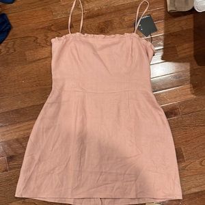 Beautiful blush pink spaghetti strap dress